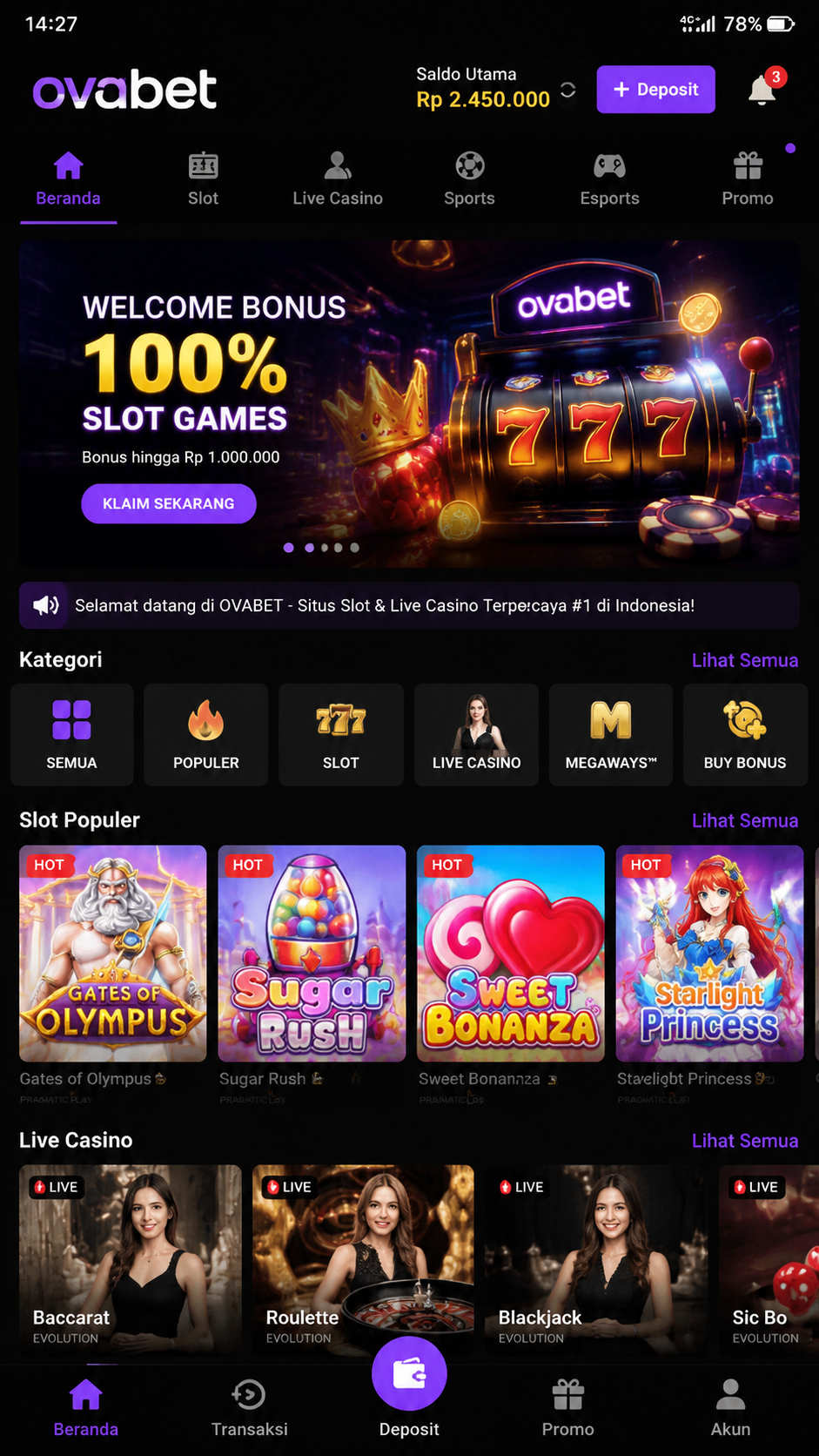 Screenshot 2 ovabet